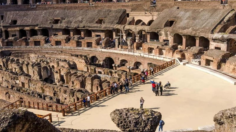 Colosseum Underground All Access Tour with Ancient Rome - Colosseum Arena Floor: standing inside the show