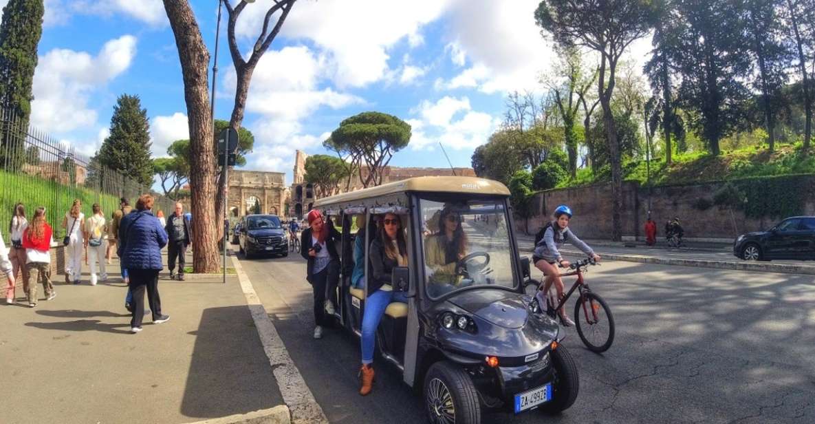Rome: 3-Hour Panoramic Luxury Golf Cart Tour - The guided route through Rome’s classic landmarks (without losing time)