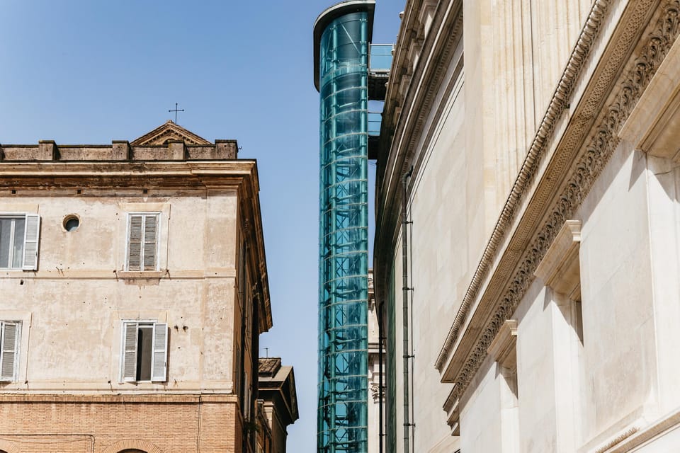 Rome: Altar of the Fatherland Elevator and Museum Tickets - The glass elevator and that secret terrace moment