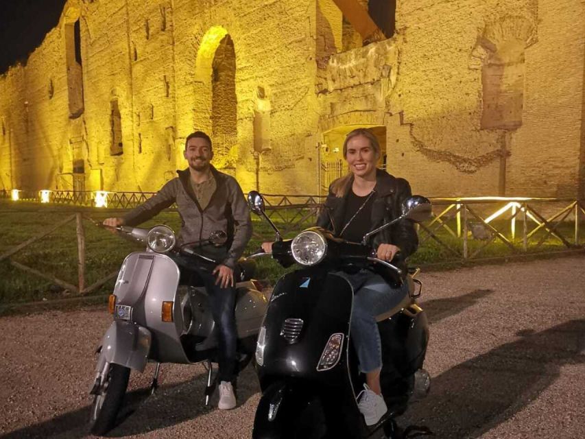 Rome by Night Vespa Tour With Driver/Private Guide - The real appeal: Rome’s night lights, with a pilot running the show