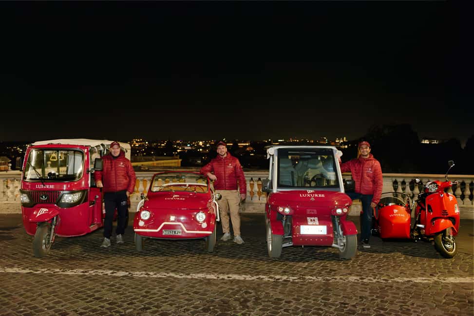 Rome: City Golf Cart at Night Tour - Piazza di Spagna and Trevi Fountain at Night: The Iconic Start