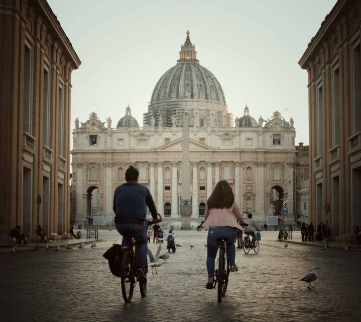 Rome: City Highlights Electric Bike Tour - St. Peter’s Basilica and the walk-friendly logic