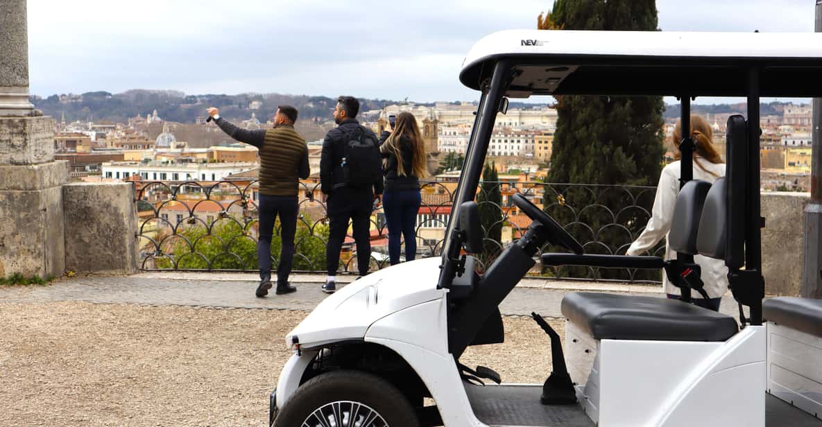 Rome: City Highlights Golf Cart Tour - Villa Borghese: gardens, views, and an easier start