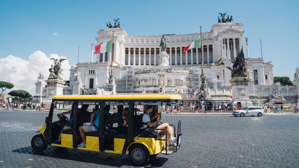 Rome: City Highlights Golf Cart Tour with Local Guide - First Stop: Meeting at Via Monterone and Getting in the Groove