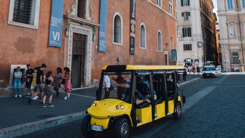 Rome: City Highlights Golf Cart Tour with Local Guide - Via del Corso and Piazza Venezia: Rome Through the Shopping Street and the Monument
