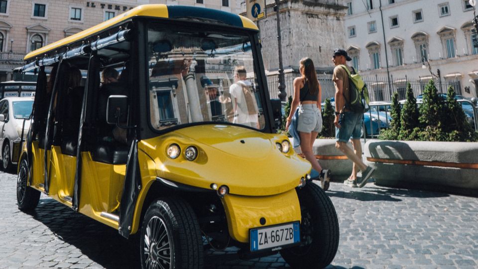 Rome: City Highlights Golf Cart Tour with Local Guide - Colosseum: Gladiator Stories Without the Total Time Sink