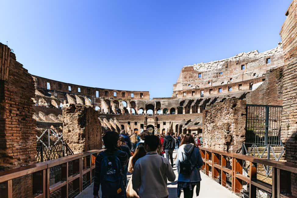 Rome: Colosseum, Forum & Palatine Hill Tour & Optional Arena - Roman Forum on Foot: Temples, the Vestal Virgins, and Political Drama
