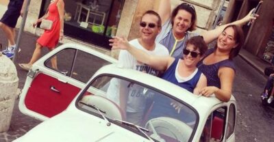 Rome Driving Tour By Vintage Fiat 500 - The first photo stops: Colosseum area, Arch of Constantine, Circus Maximus