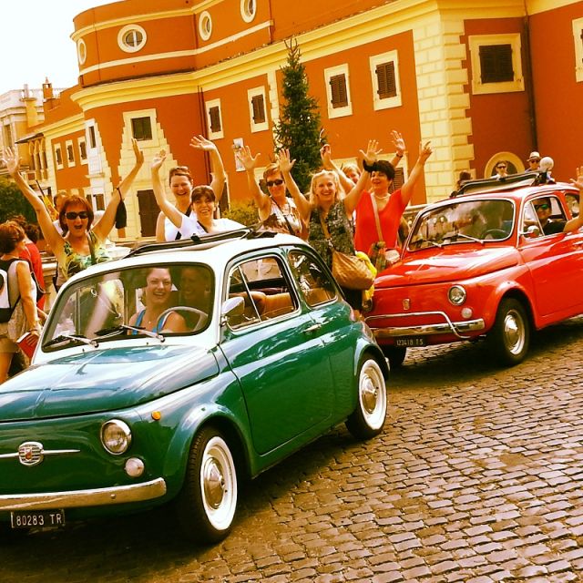 Rome Driving Tour By Vintage Fiat 500 - Aventine Hill keyhole and Piazza dei Cavalieri di Malta moments