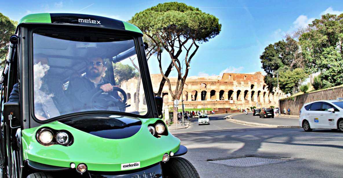 Rome: Golf Cart Tour with Artisanal Gelato Tasting - Key highlights at a glance