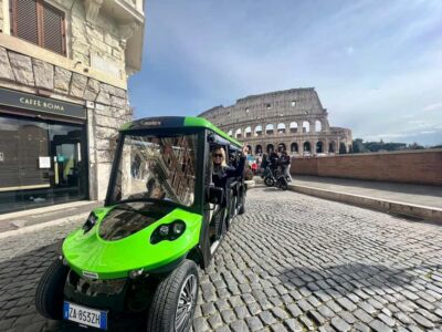 Rome: Golf Cart Tour with Artisanal Gelato Tasting - Getting started near Metro Colosseo: easy to find, easy to begin