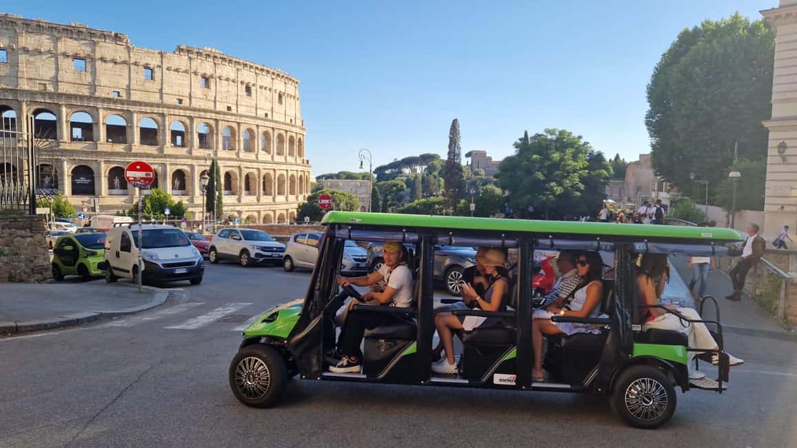 Rome: Golf Cart Tour with Artisanal Gelato Tasting - Mouth of Truth: a fun stop that breaks the rhythm