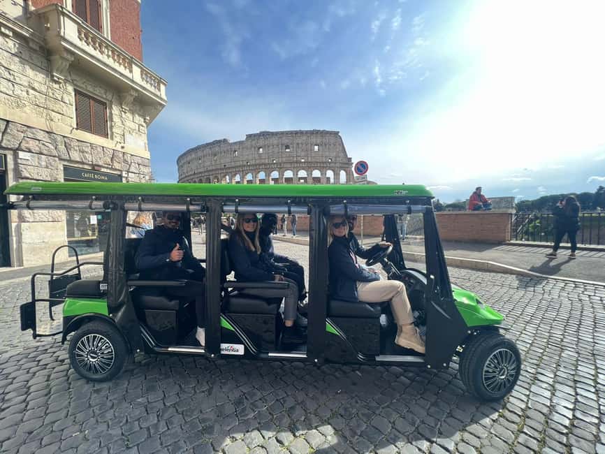 Rome: Golf Cart Tour with Artisanal Gelato Tasting - Theatre of Marcellus: pass-by viewing that still pays off