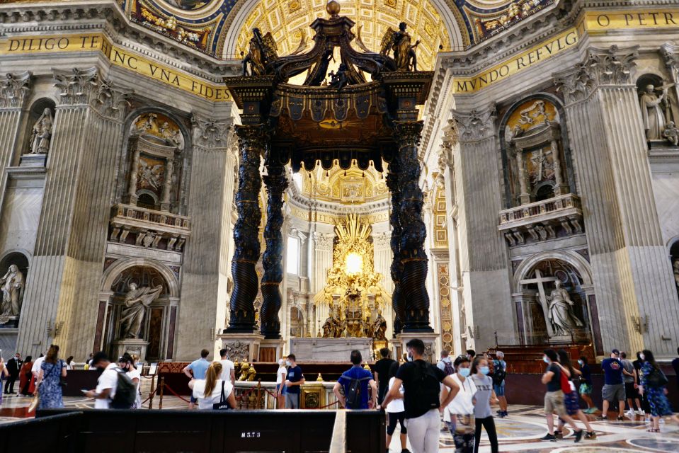 Rome: Guided Tour of St. Peter's Basilica, Grottoes & Square - Inside St. Peter’s Basilica: the art stops that make it click