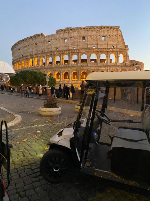 Rome: Night Tour by Golf Cart with Italian Dinner and Gelato - Why a golf cart is a smart way to see Rome after dark