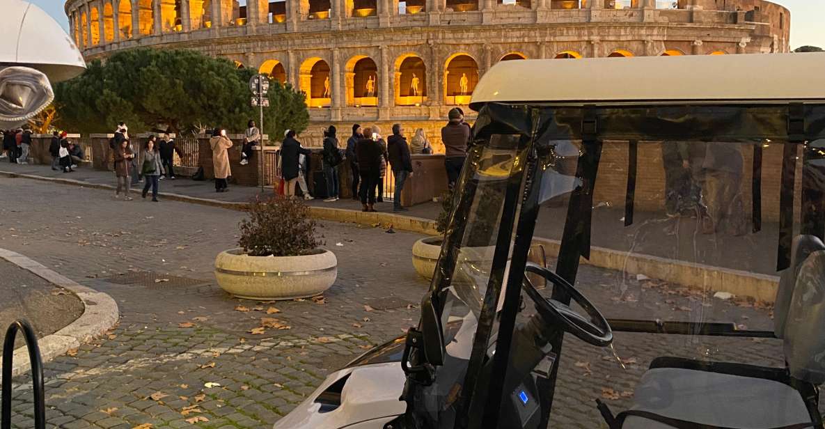 Rome: Night Tour by Golf Cart with Italian Dinner and Gelato - Hotel pickup, a 4-hour plan, and what that means for value