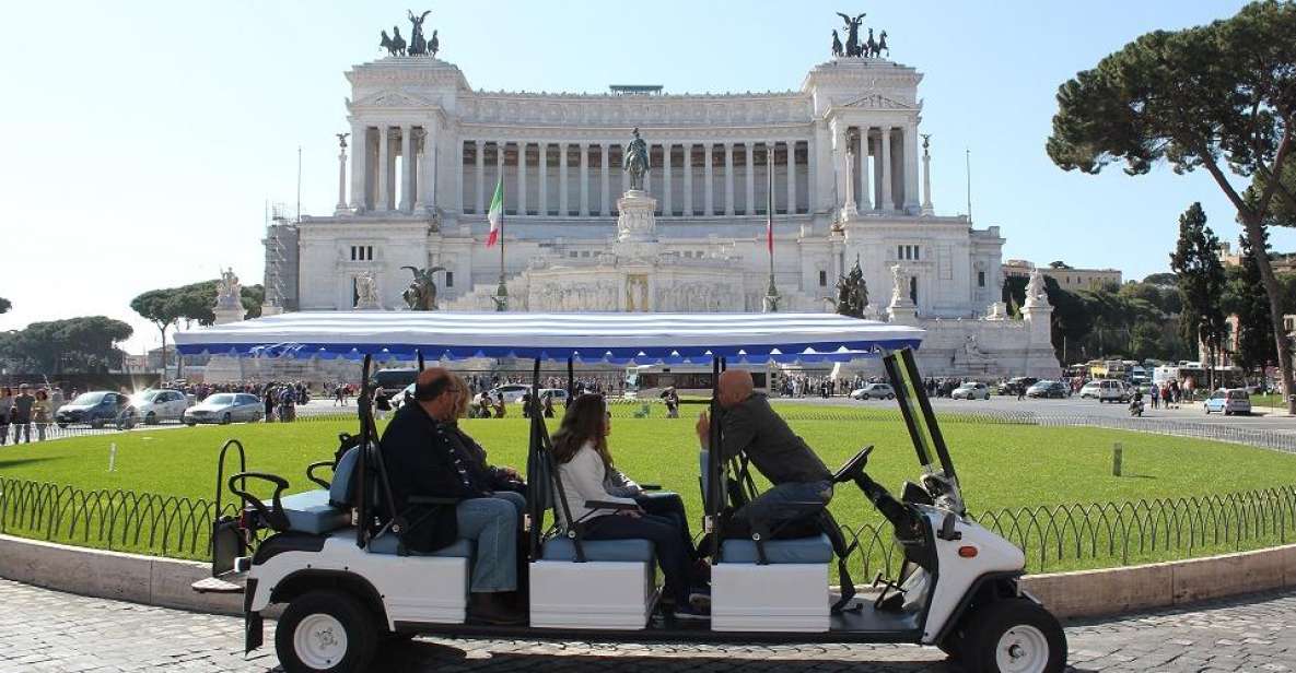 Rome: Private Guided City Highlights Tour by Golf Cart - The Main Squares: Trevi, Barberini, Colonna, and Piazza Venezia