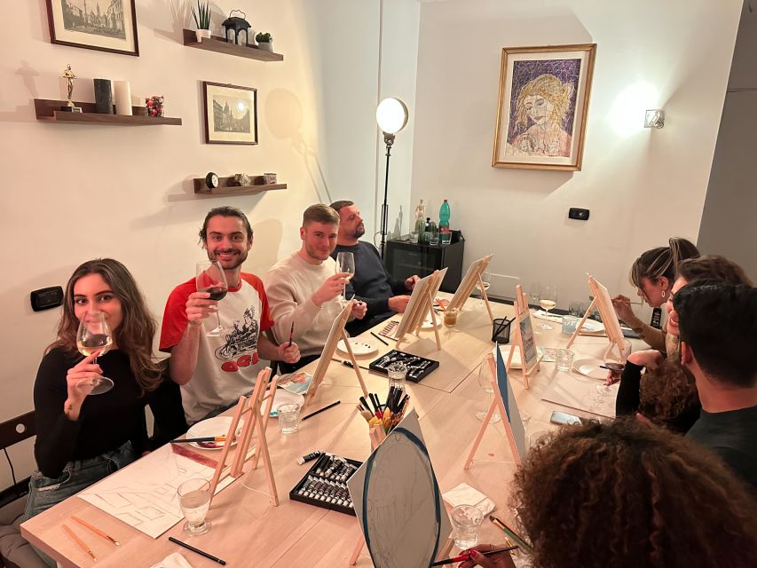 Rome: Small-Group Art Class with Wine - Unlimited wine and Roman pizza: what it changes about the evening