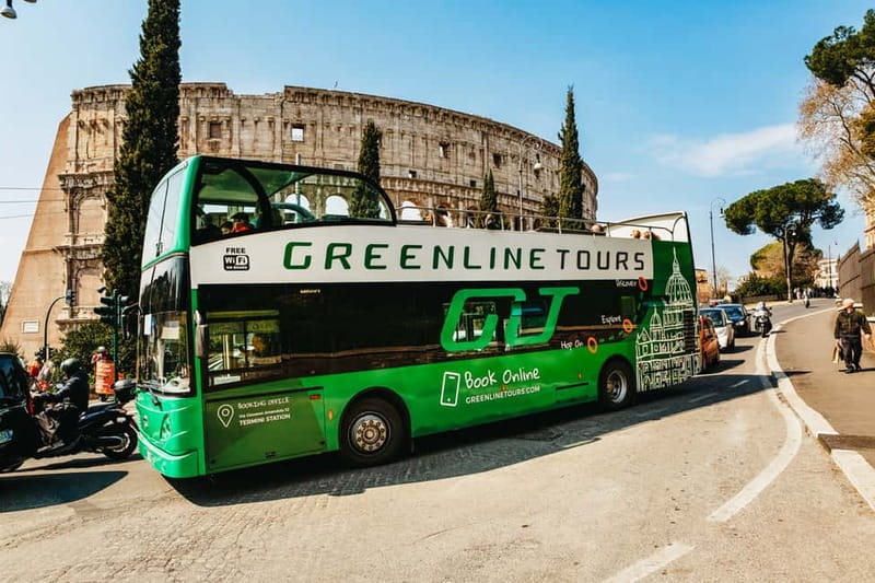 Rome:Hop-On Hop-Off Panoramic Open Bus Ticket 3 Circuits x 1 - Key things to know before you ride